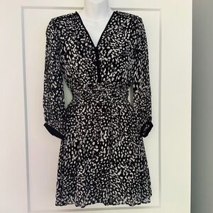 The KOOPLES Pretty Abstract Mini Dress Sz 1 or Small NWT $385!!